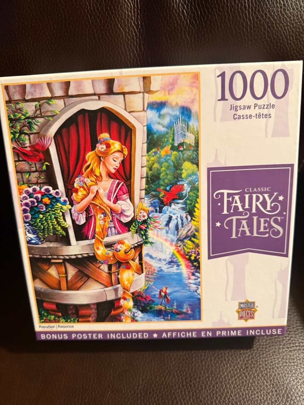 Master pieces Fairy Tales Rapunzel puzzle 1000 pieces. Has poster. Exc condition